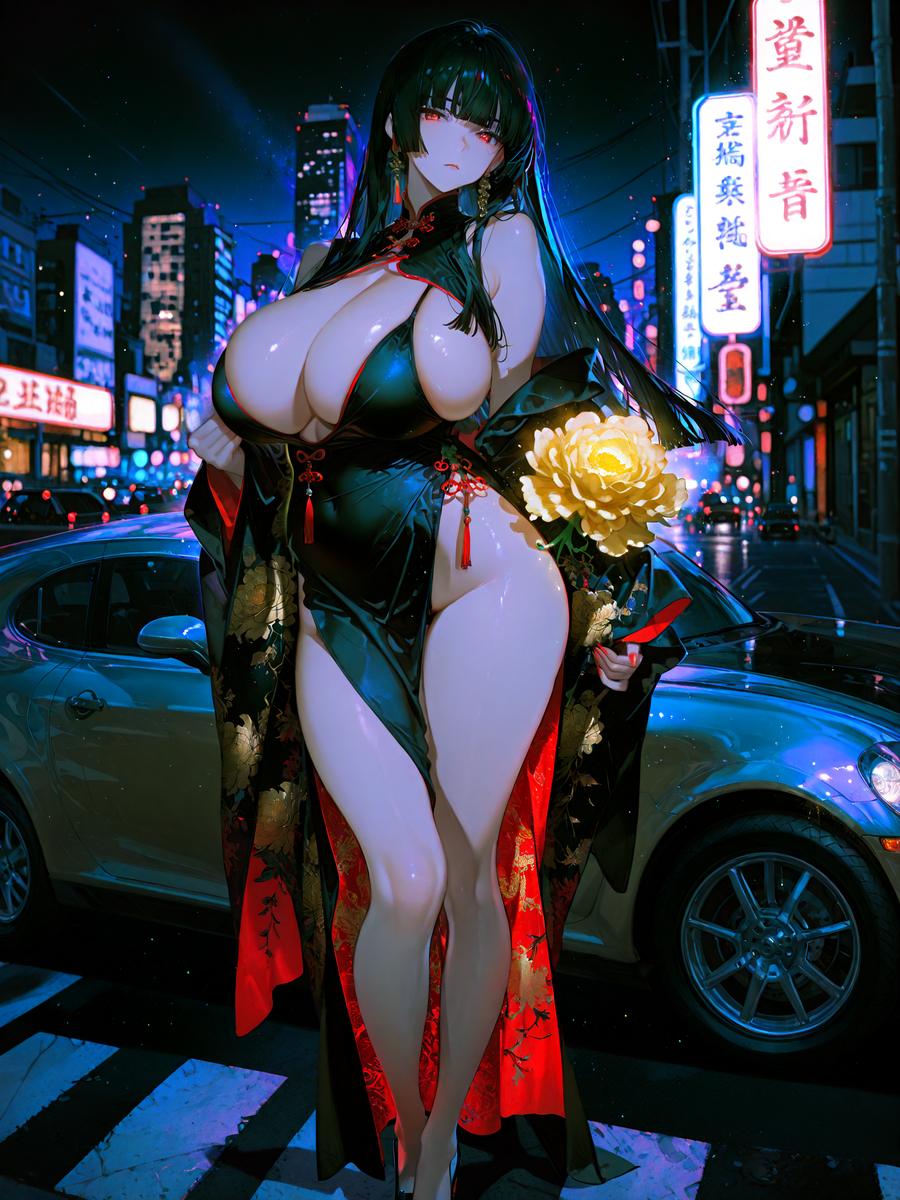 Cheongsam-pixiv插画-作品交流服务