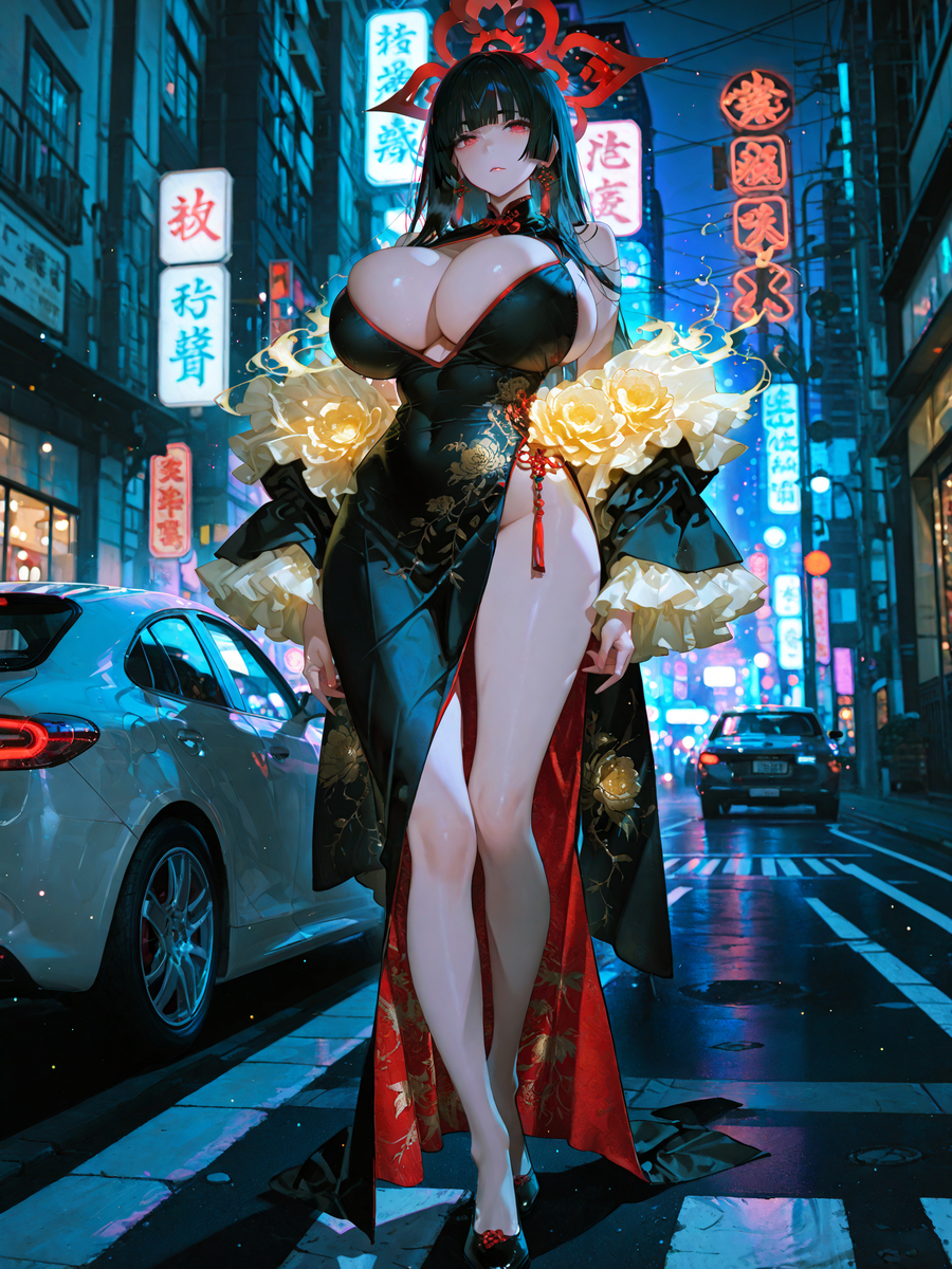 Cheongsam-pixiv插画-作品交流服务