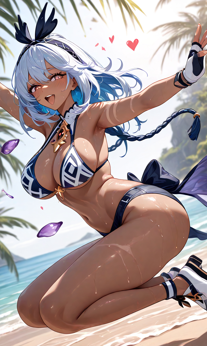 Excited Mualani-pixiv插画-作品交流服务