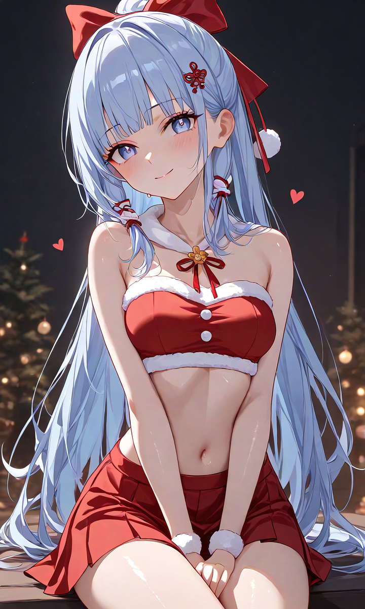 Santa Ayaka 神里綾華-pixiv插画-作品交流服务