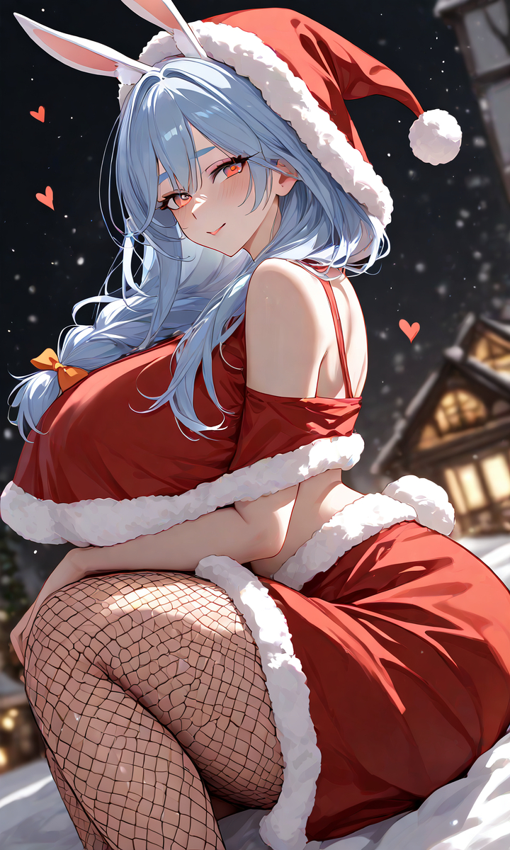 Santa Pekomama (Christmas)-pixiv插画-作品交流服务