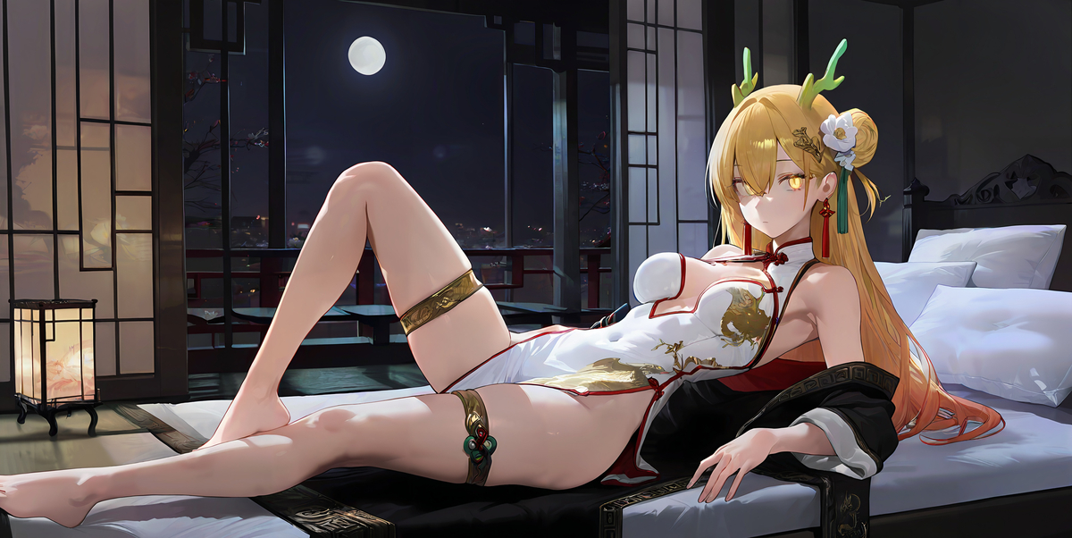 对于抢占床位的龙娘很不满-pixiv插画-作品交流服务