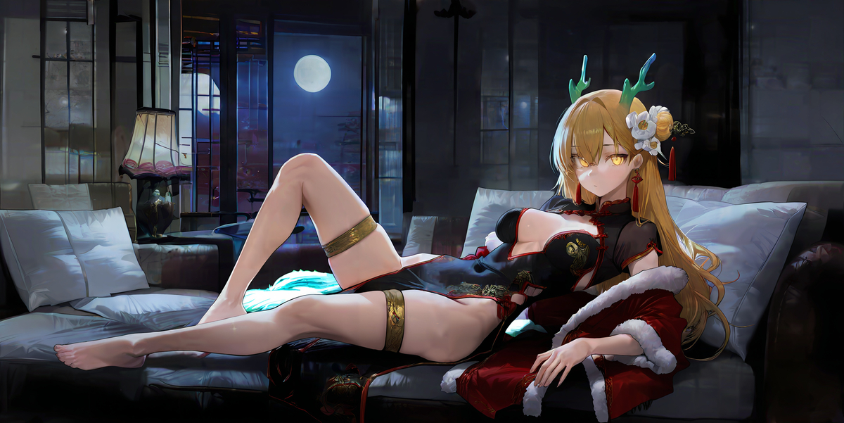 对于抢占床位的龙娘很不满-pixiv插画-作品交流服务