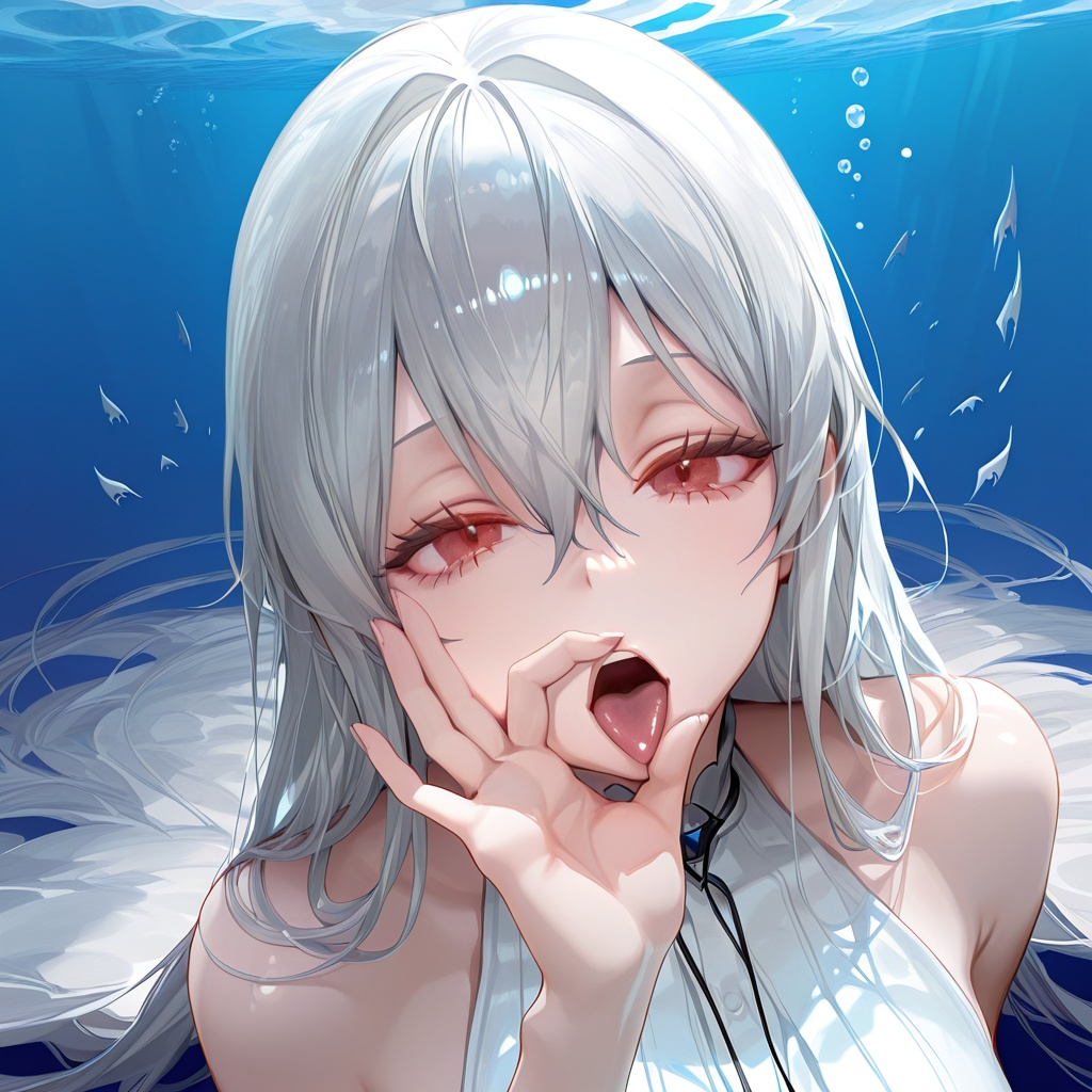 在水下遭遇红色虎鲸袭击！-pixiv插画-作品交流服务