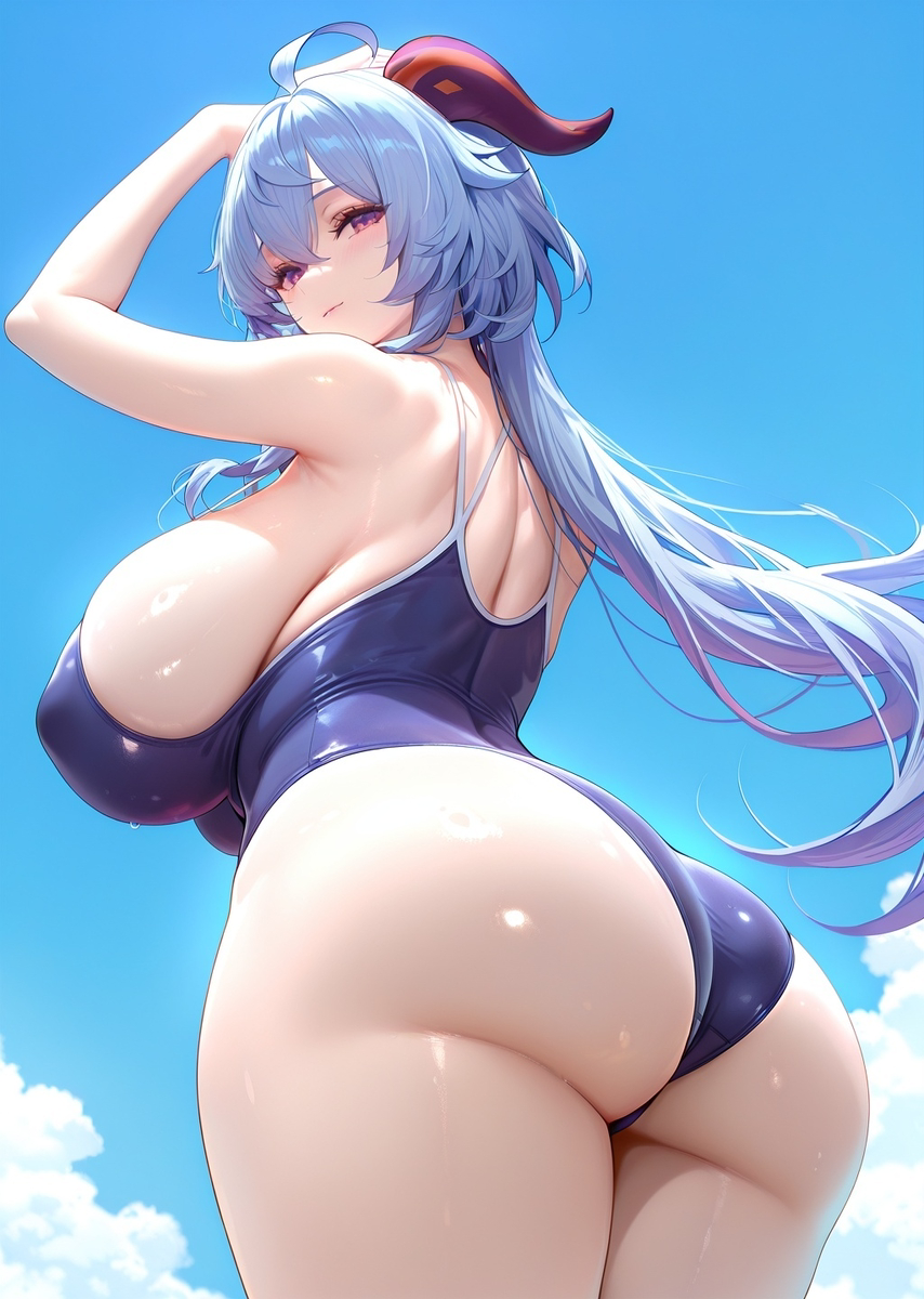 泳装甘雨-pixiv插画-作品交流服务