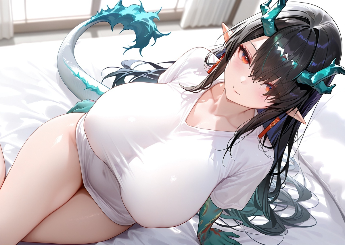 夕-居家衬衫-pixiv插画-作品交流服务