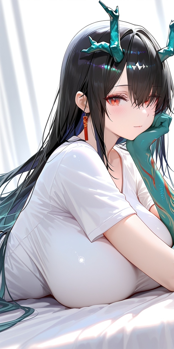 夕-居家衬衫-pixiv插画-作品交流服务