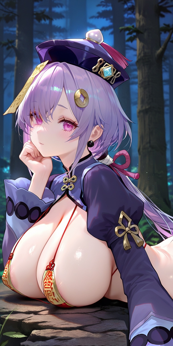 七七-成人化-僵尸比基尼-pixiv插画-作品交流服务