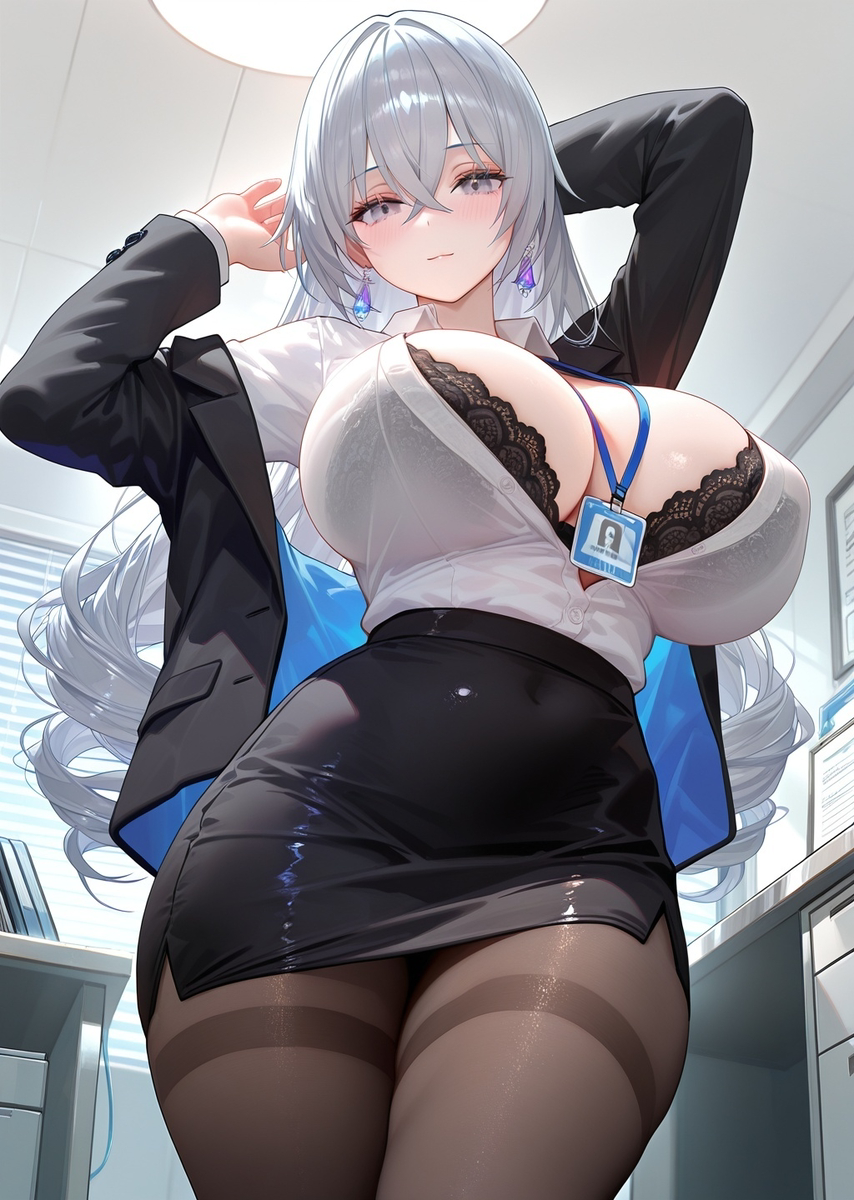 布洛妮娅-OL-pixiv插画-作品交流服务