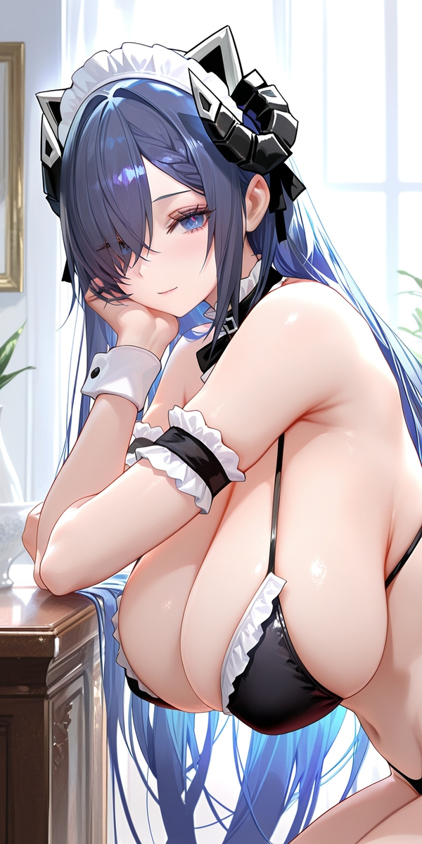 奥古斯特-女仆比基尼-pixiv插画-作品交流服务