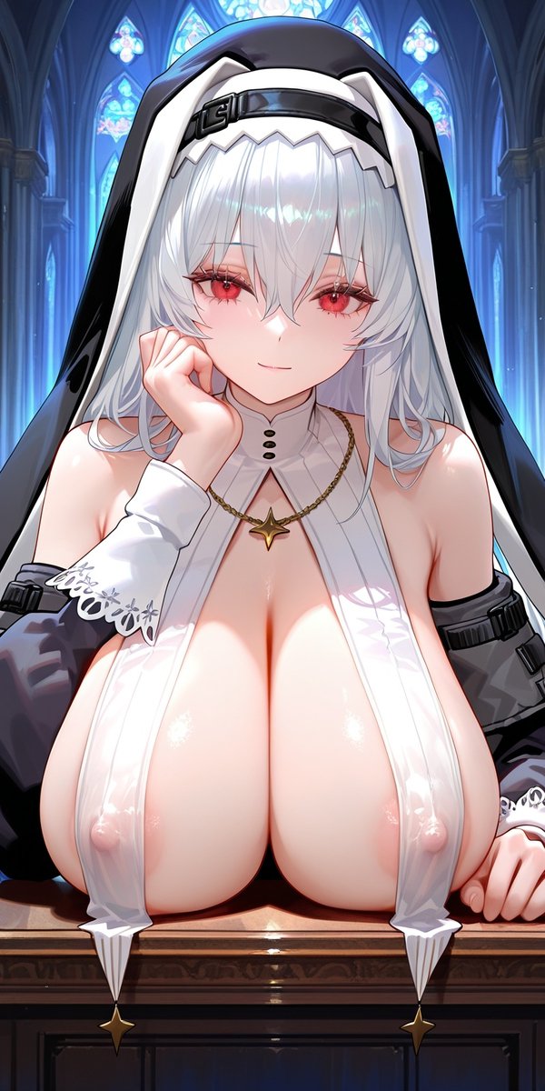 幽灵鲨-色修女-pixiv插画-作品交流服务