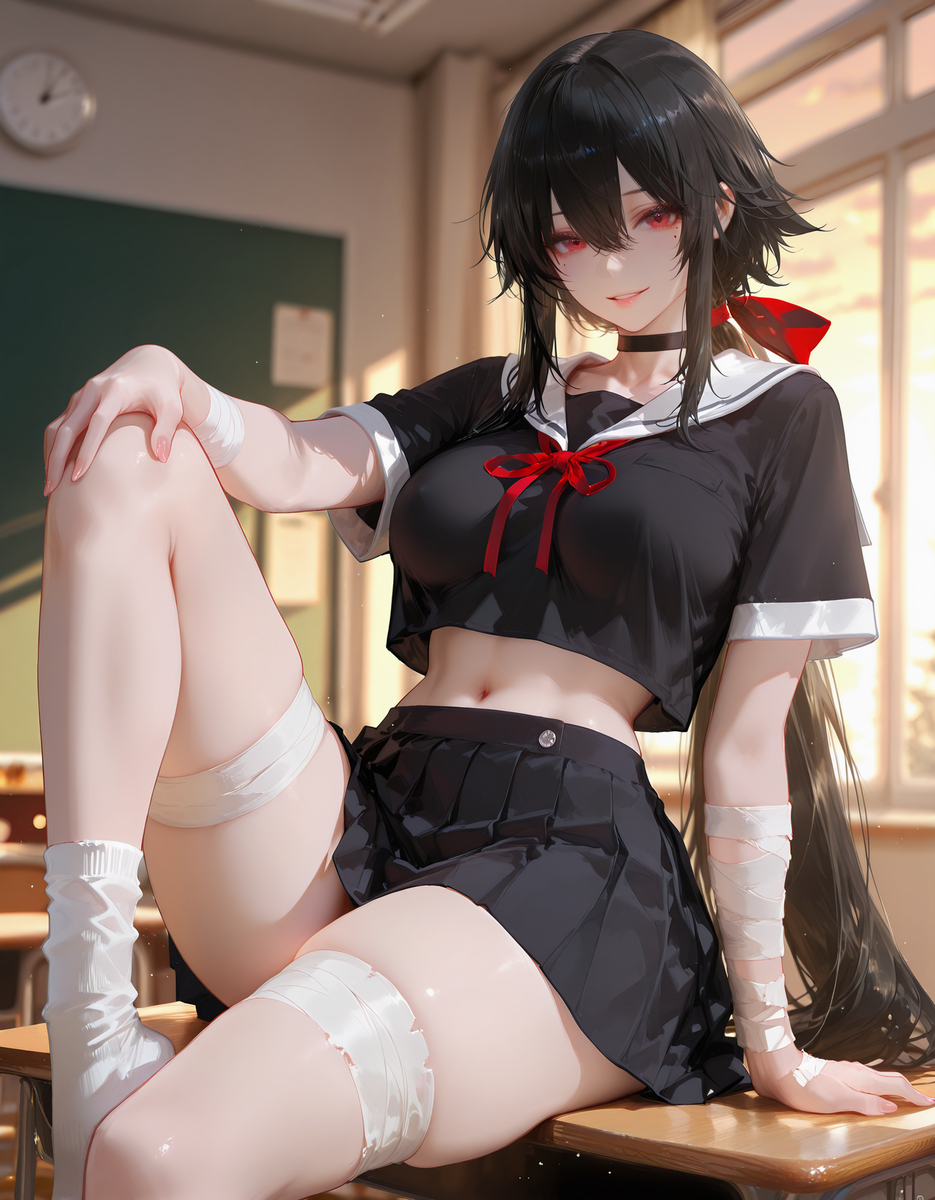 学生月-pixiv插画-作品交流服务