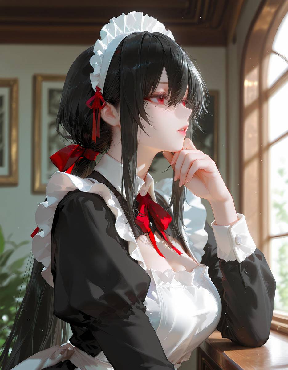 女仆月-pixiv插画-作品交流服务