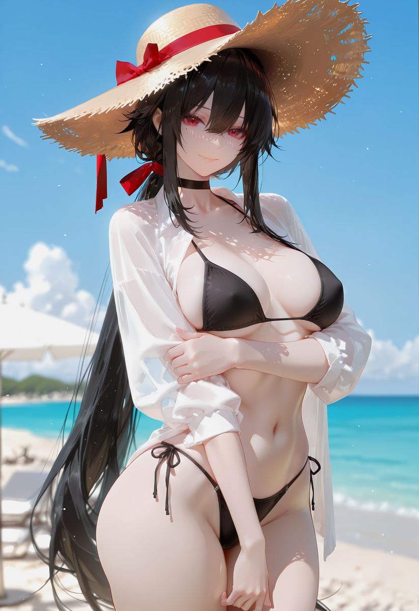 泳装月-pixiv插画-作品交流服务