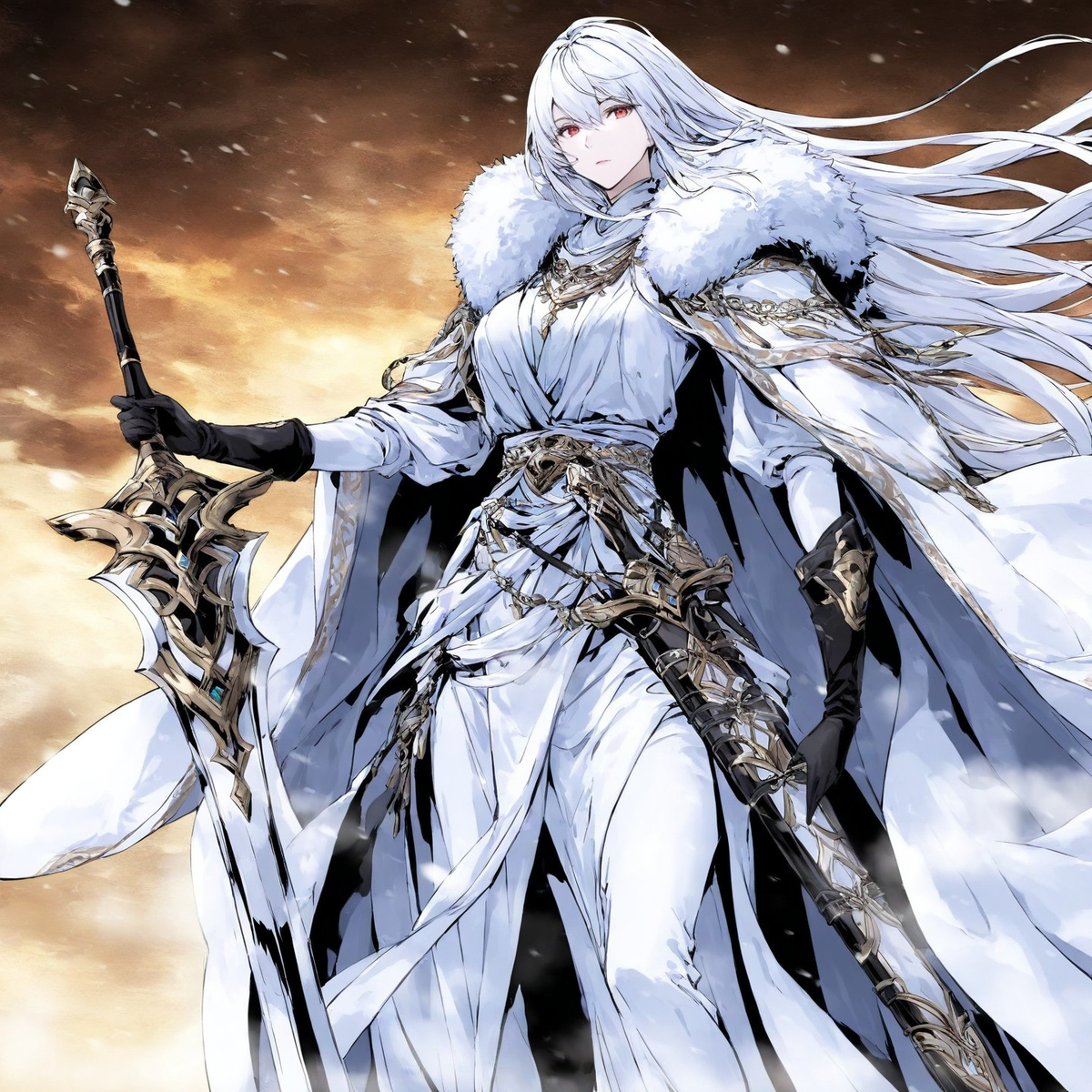 清冷仙子形象固定-pixiv插画-作品交流服务