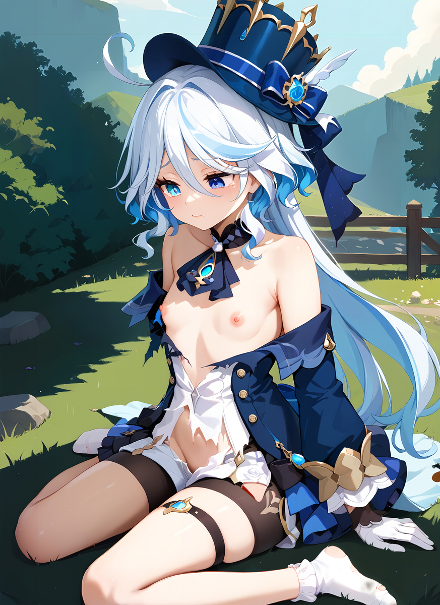 芙宁娜Furina-pixiv插画-作品交流服务