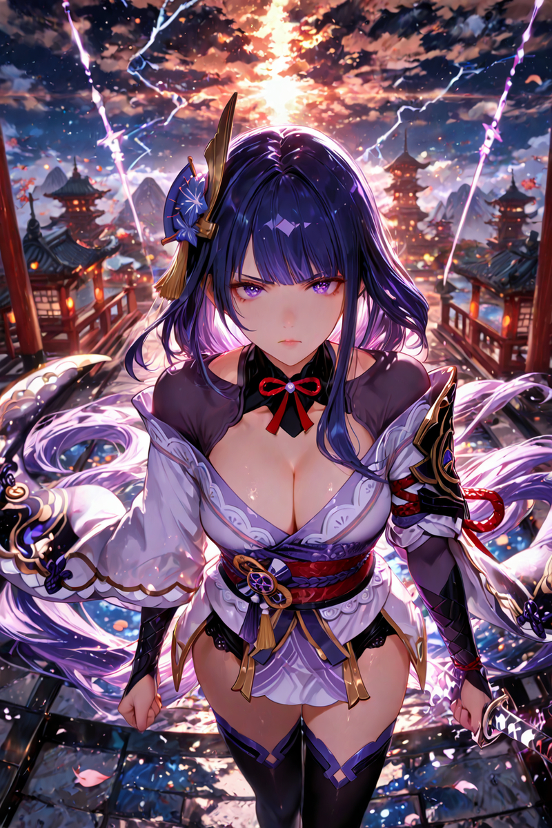 Raiden Shogun-pixiv插画-作品交流服务