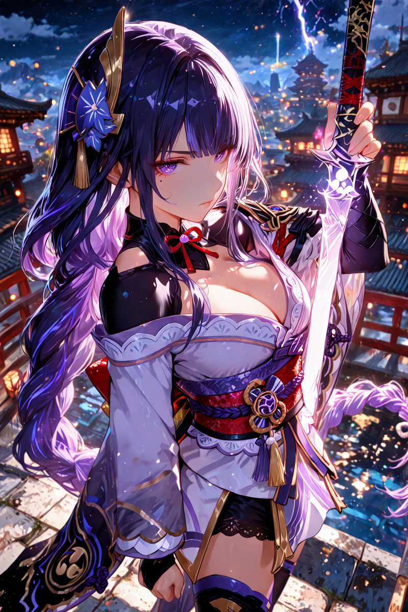 Raiden Shogun-pixiv插画-作品交流服务