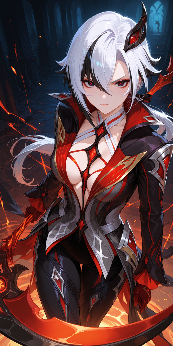 Arlecchino-pixiv插画-作品交流服务