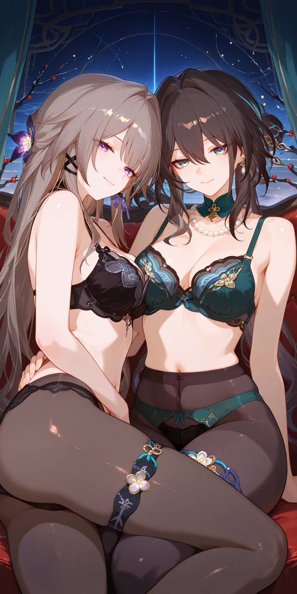 The Herta and Ruan Mei-pixiv插画-作品交流服务