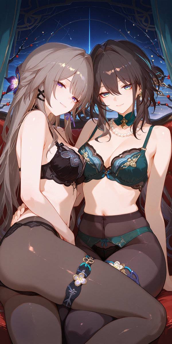 The Herta and Ruan Mei-pixiv插画-作品交流服务