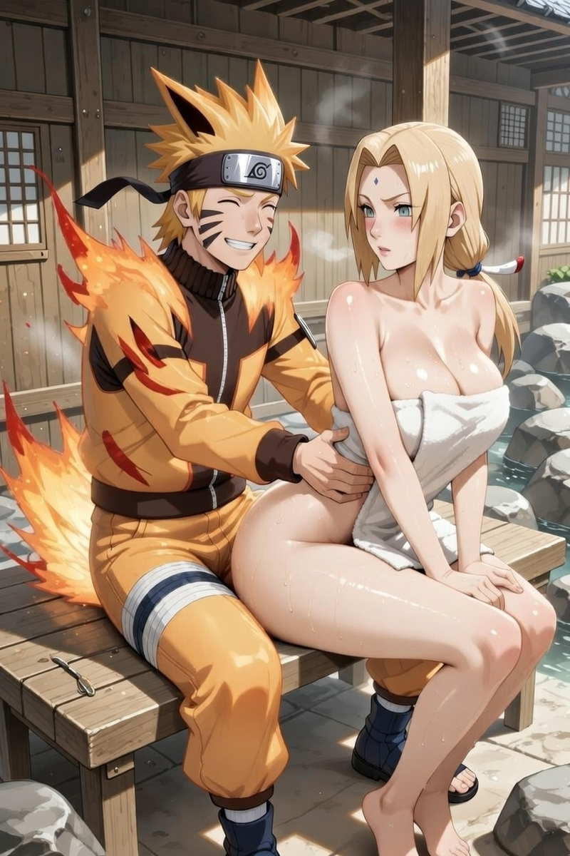 Tsunade & Naruto Kyubi Mode-pixiv插画-作品交流服务
