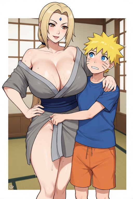 Tsunade & Naruto 21-pixiv插画-作品交流服务