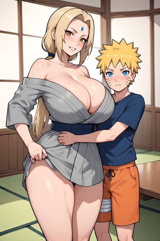 Tsunade & Naruto 21-pixiv插画-作品交流服务