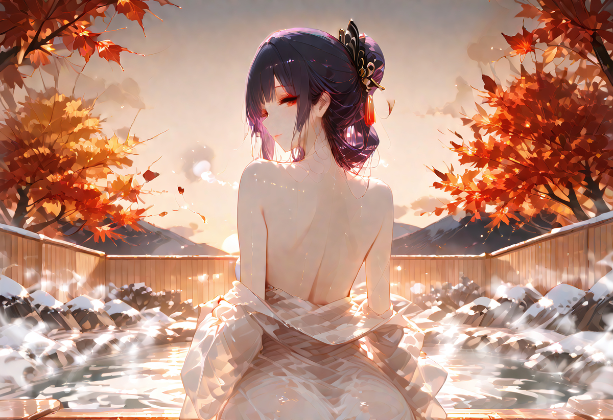 温泉与烟火-pixiv插画-作品交流服务