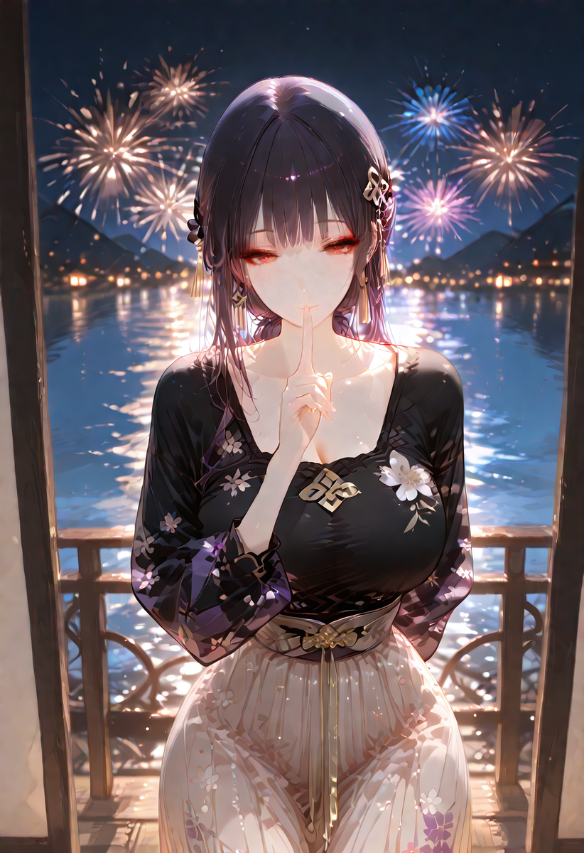 温泉与烟火-pixiv插画-作品交流服务