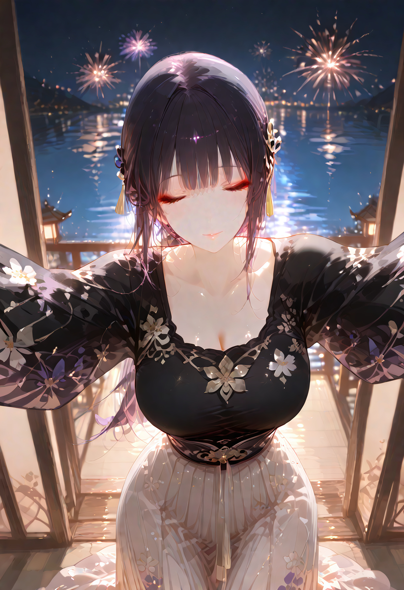 温泉与烟火-pixiv插画-作品交流服务