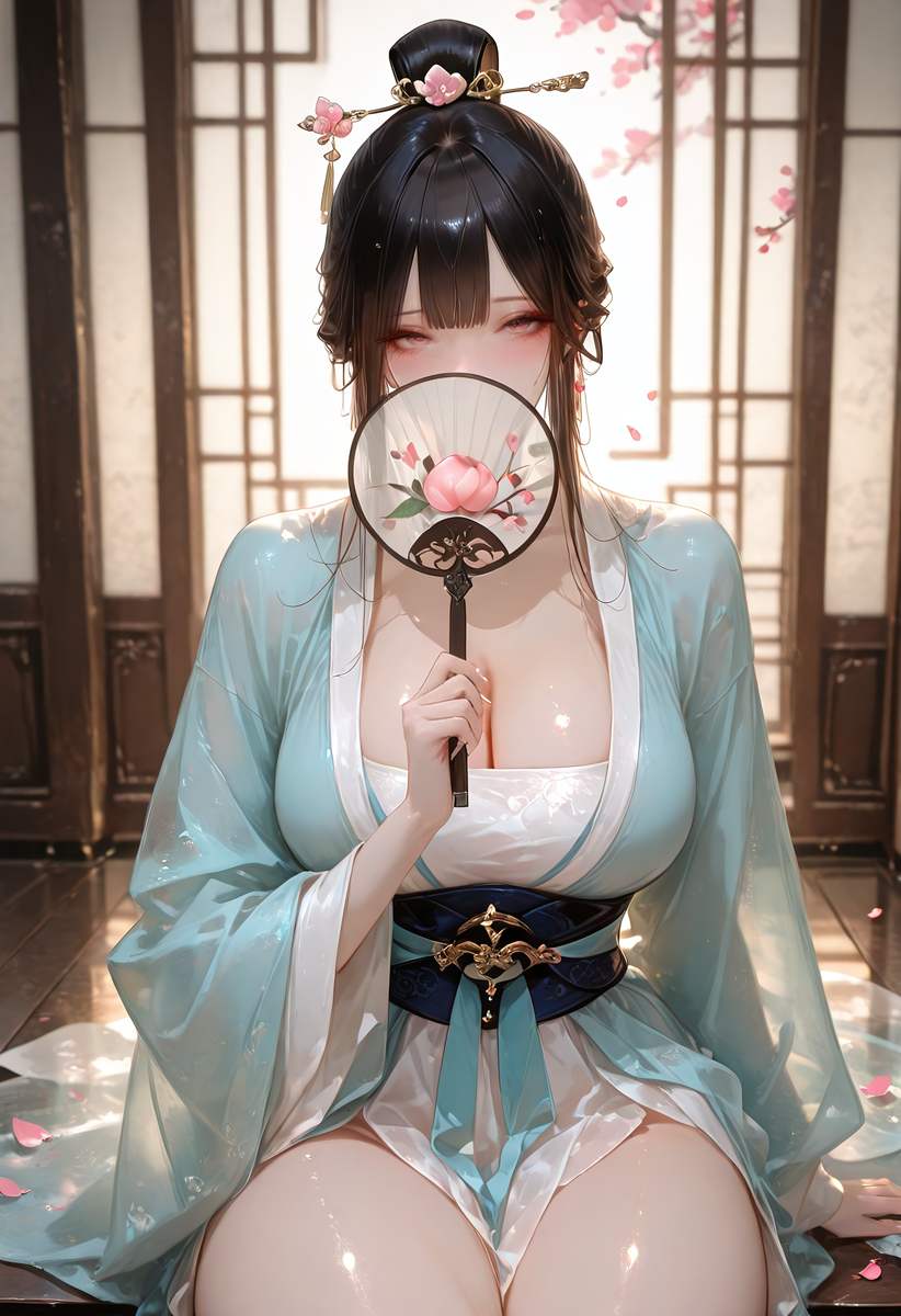 犹抱琵琶半遮面-pixiv插画-作品交流服务