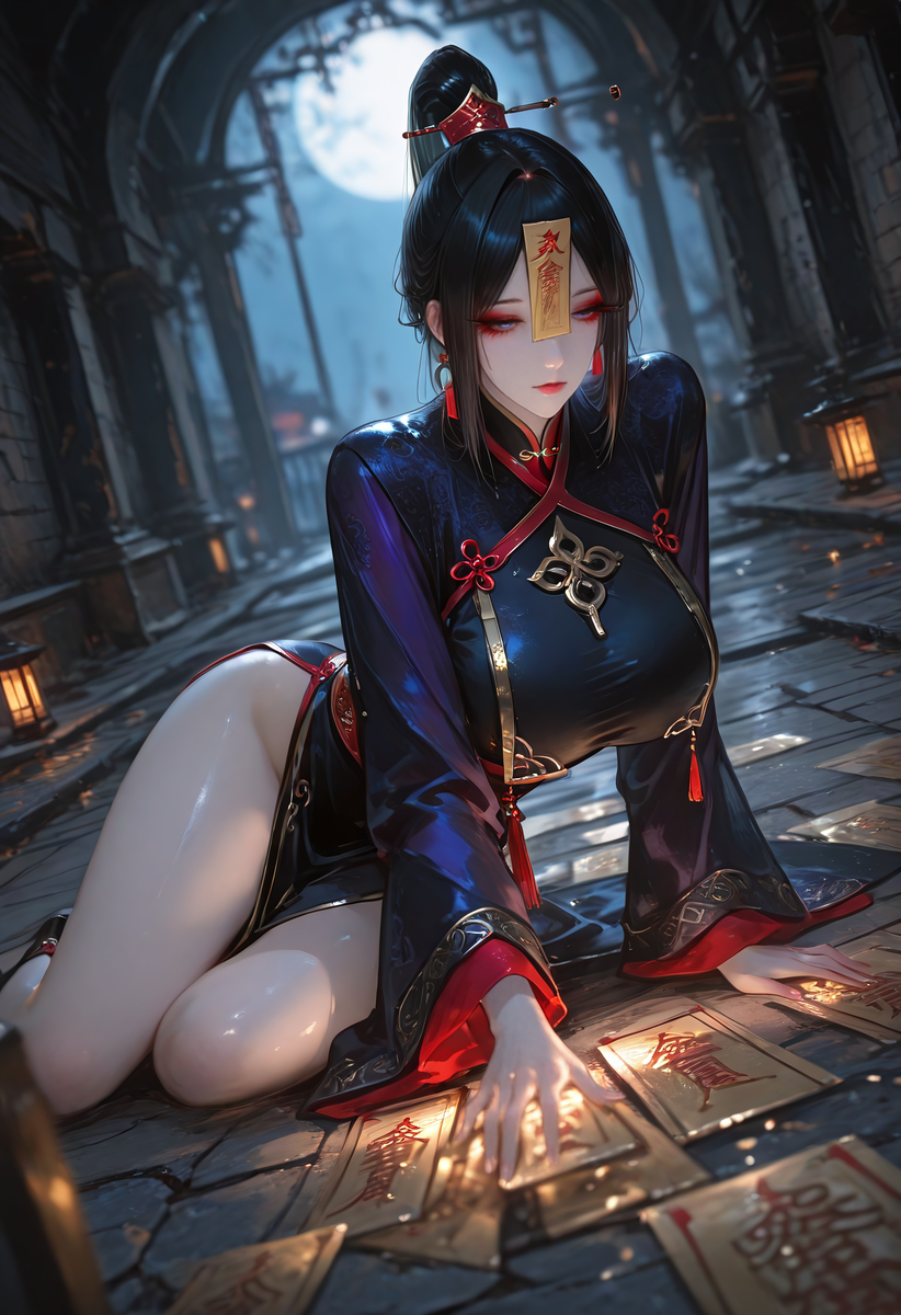 古庙女尸-pixiv插画-作品交流服务