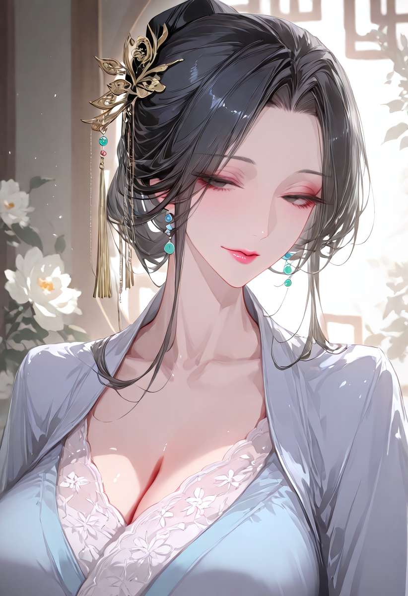 古风熟女②-pixiv插画-作品交流服务