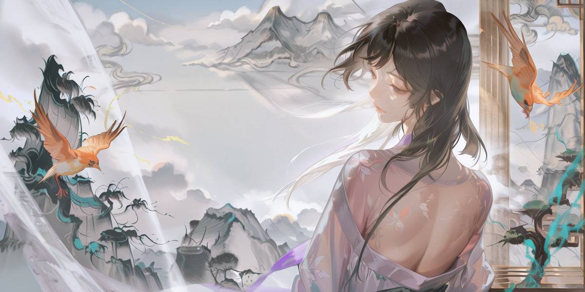 水墨-pixiv插画-作品交流服务