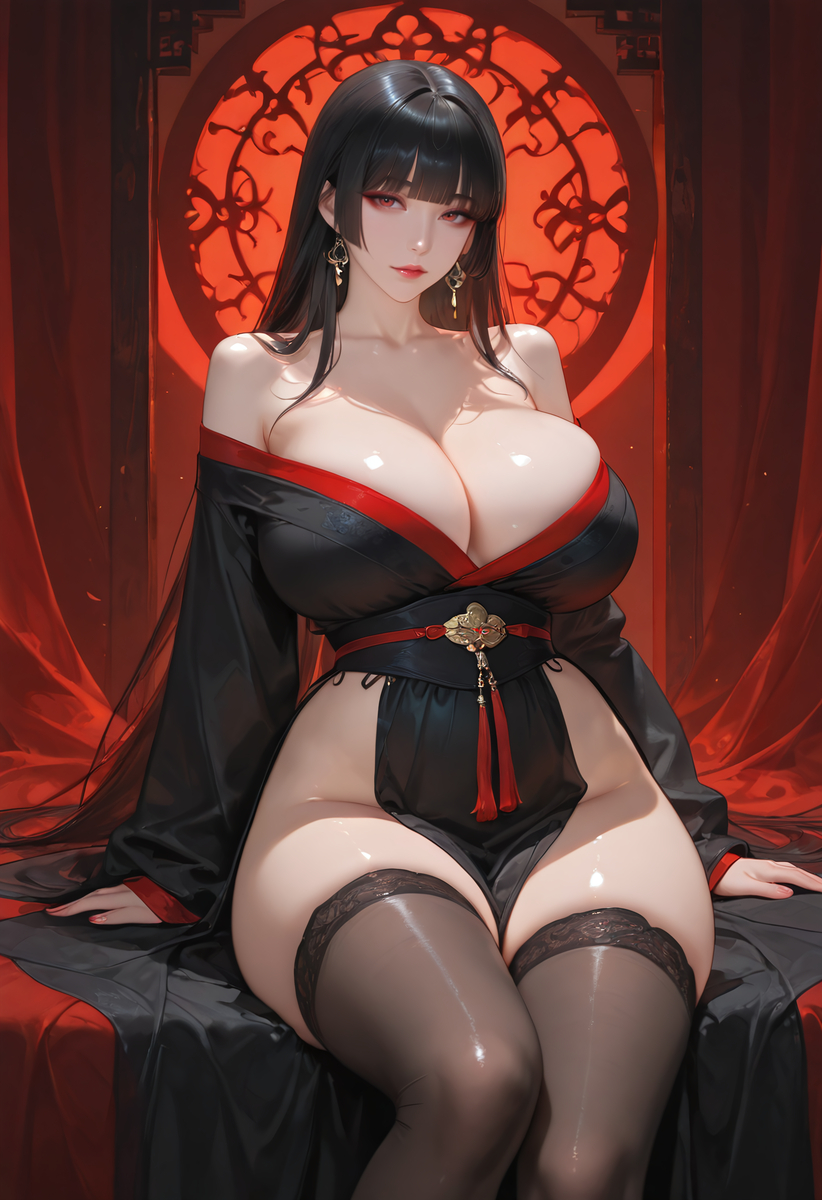 朱灯摇曳，吾心如影-pixiv插画-作品交流服务