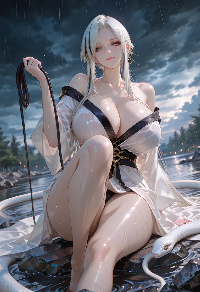 白蛇妖-pixiv插画-作品交流服务