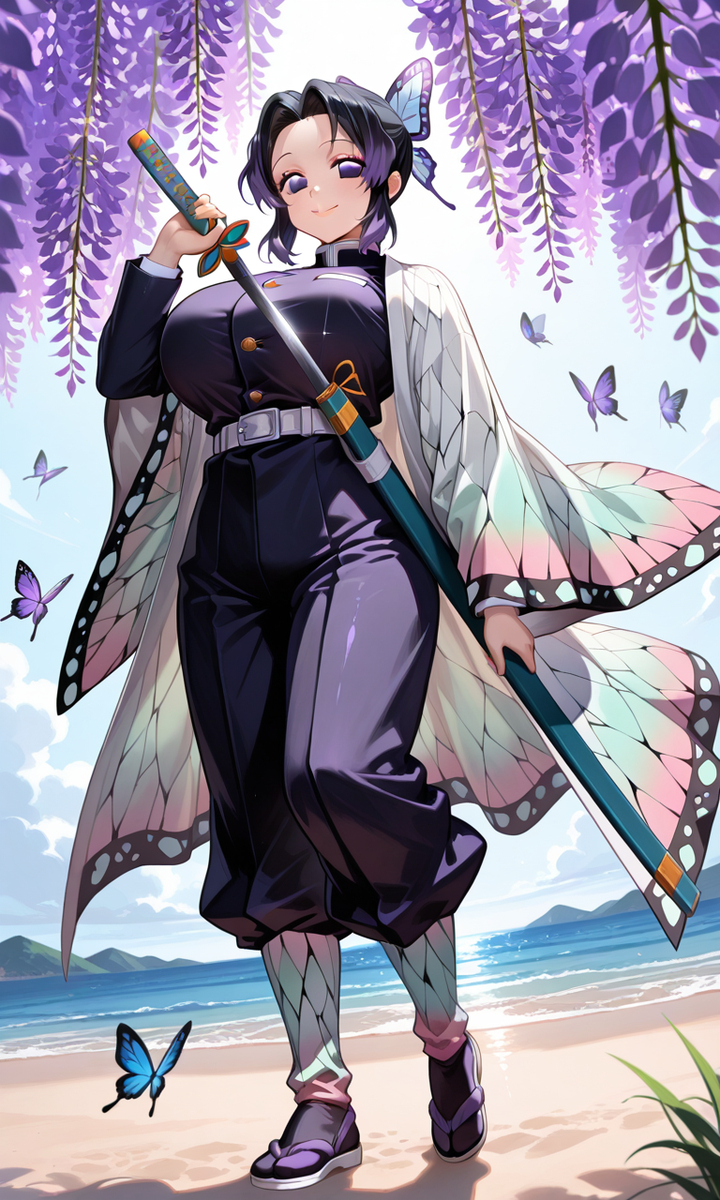 胡蝶忍（胡蝶 しのぶ／Kochou Shinobu-pixiv插画-作品交流服务