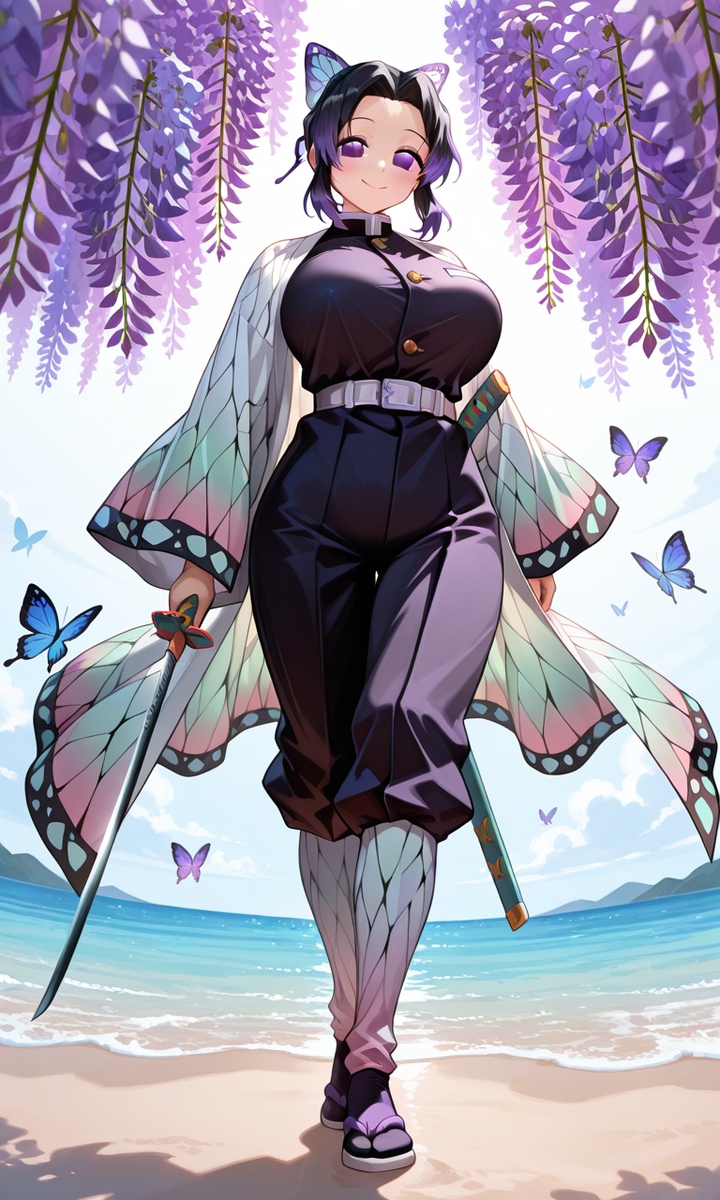 胡蝶忍（胡蝶 しのぶ／Kochou Shinobu-pixiv插画-作品交流服务