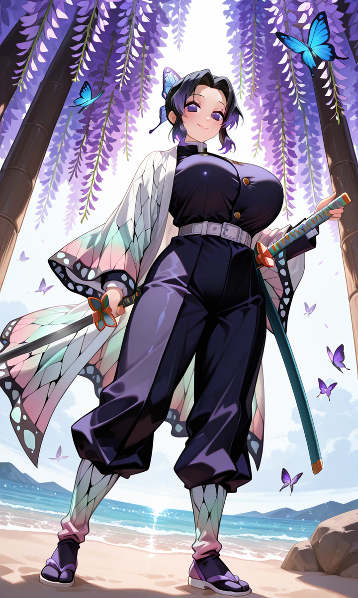 胡蝶忍（胡蝶 しのぶ／Kochou Shinobu-pixiv插画-作品交流服务