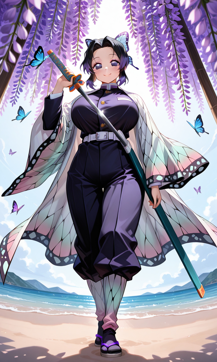 胡蝶忍（胡蝶 しのぶ／Kochou Shinobu-pixiv插画-作品交流服务