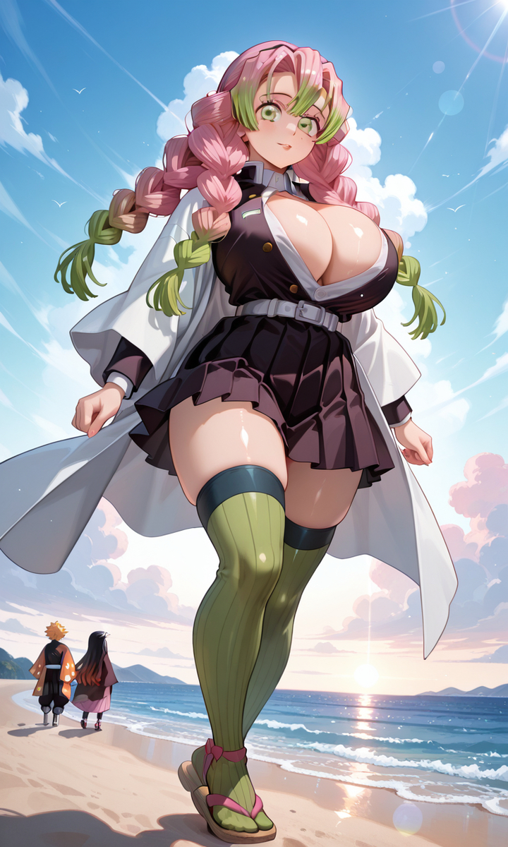 甘露寺蜜璃 かんろじみつり Kanroji Mitsuri-pixiv插画-作品交流服务