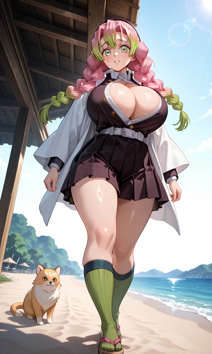 甘露寺蜜璃 かんろじみつり Kanroji Mitsuri-pixiv插画-作品交流服务