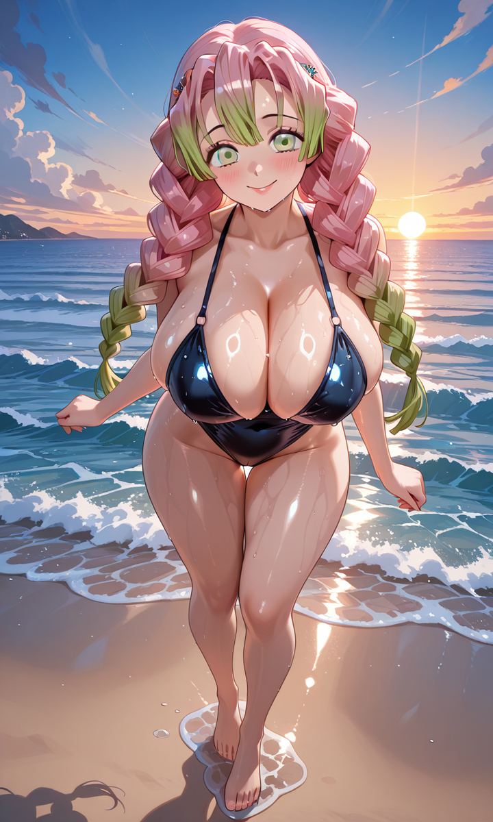 甘露寺蜜璃 かんろじみつり Kanroji Mitsuri-pixiv插画-作品交流服务