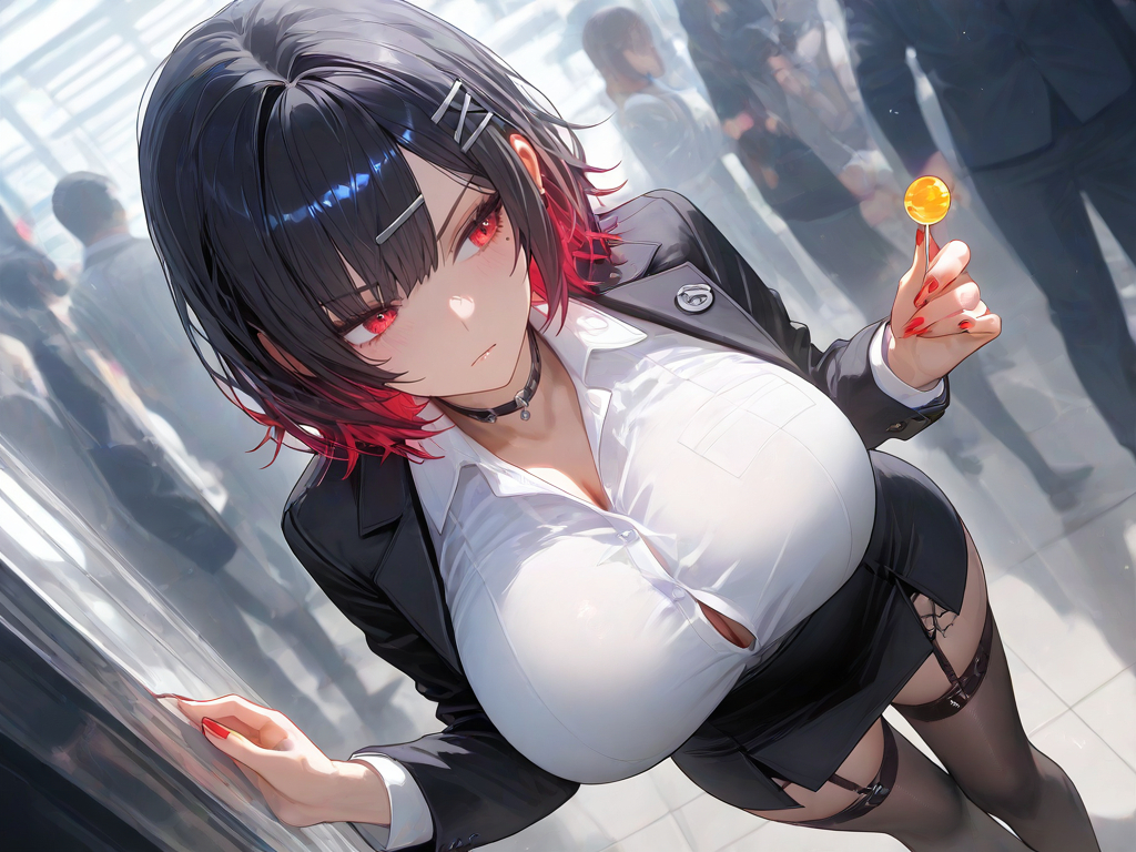 Ellen Joe at the office 🦈⚙🍬-pixiv插画-作品交流服务