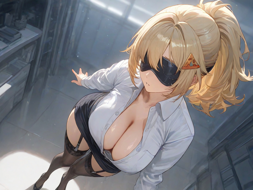 Trigger at the office 🥽💼🌗-pixiv插画-作品交流服务