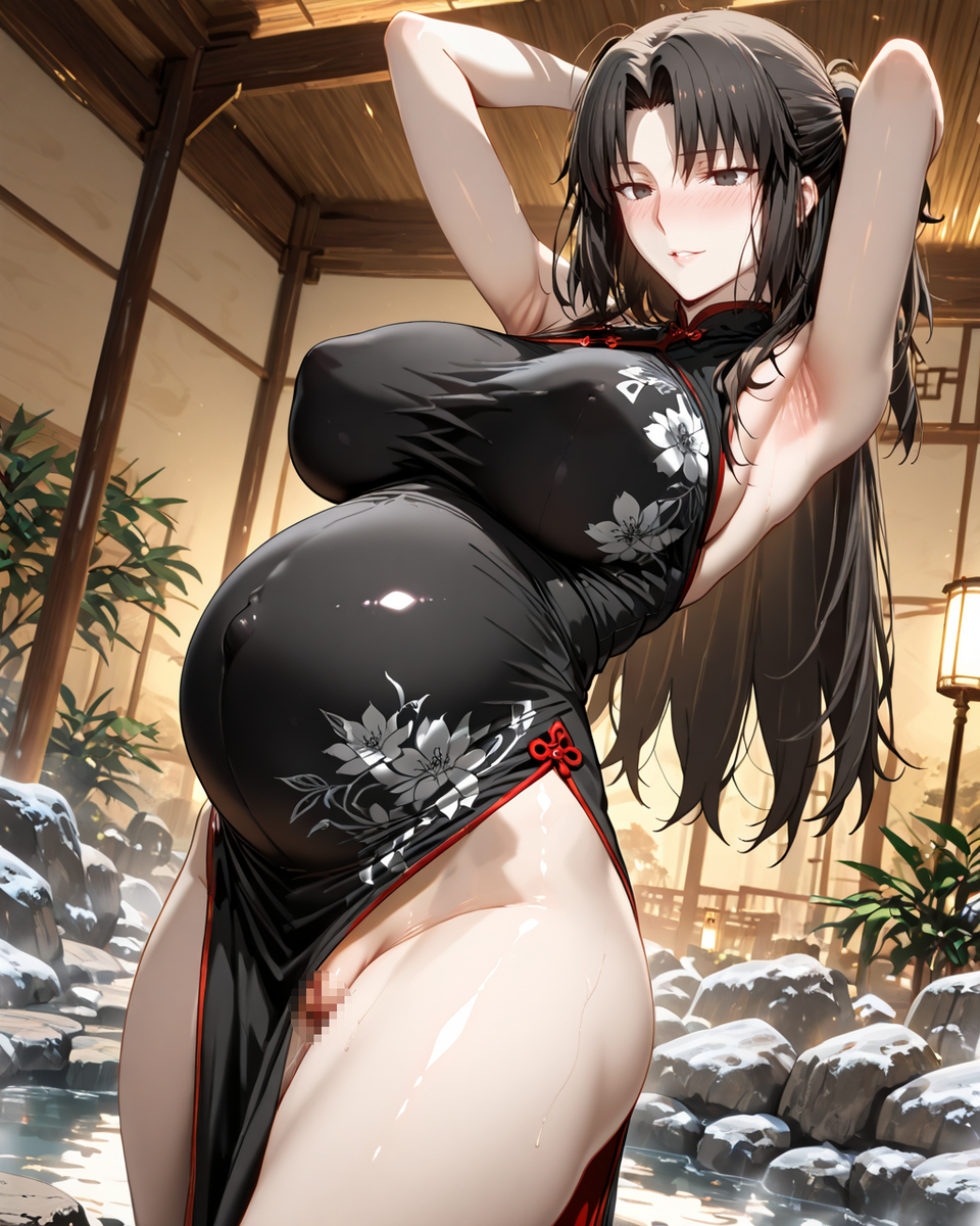 两仪式_旗袍！-pixiv插画-作品交流服务