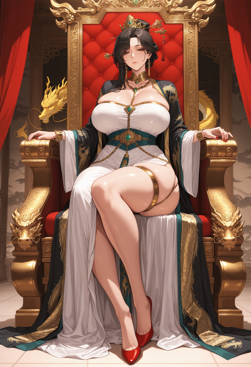 大乾帝国：女帝：姬玄凰-pixiv插画-作品交流服务