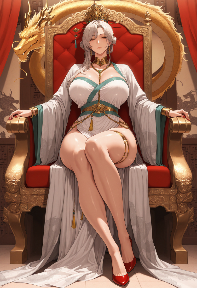 大乾帝国：女帝：姬玄凰-pixiv插画-作品交流服务