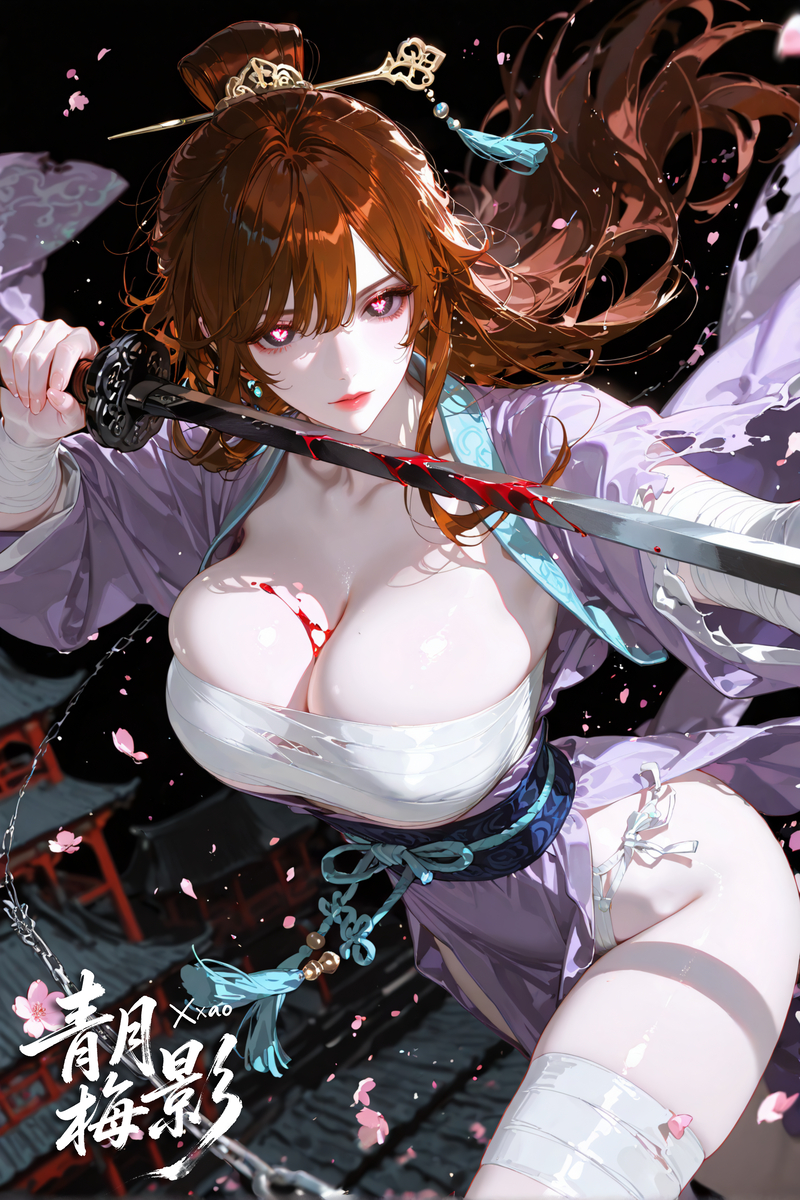 青月梅影-pixiv插画-作品交流服务